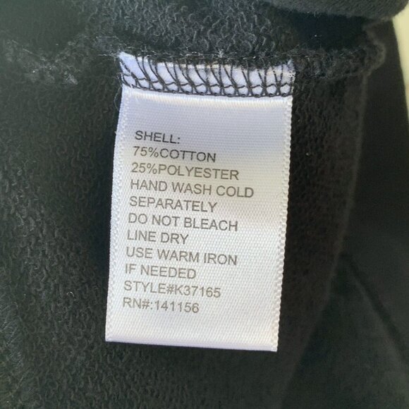 Knitted Dove Women’s Embroidered Deer Antler Top Sz Large Black Rustic Cabin - Picture 7 of 9